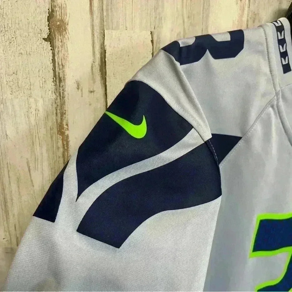 Seattle Seahawks Russell Wilson #3 RARE Nike NFL Jersey XLARGE GRAY/BLUE - Picture 7 of 8